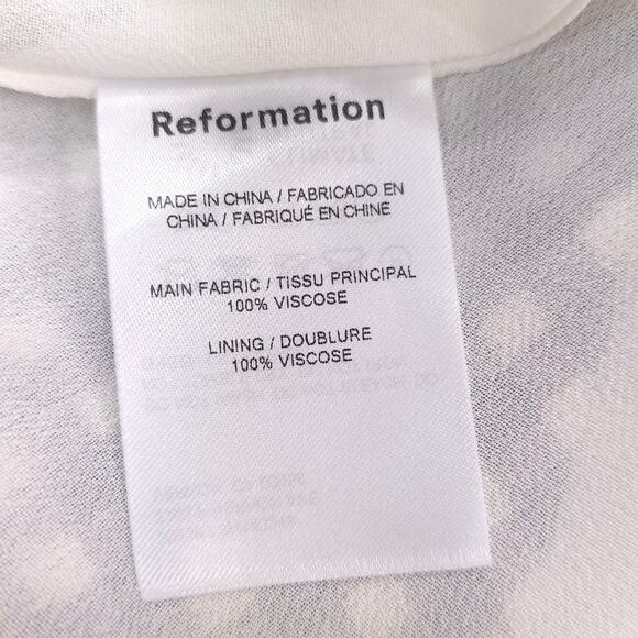 Reformation Bandit Midi Dress Gingham Check Puff Sleeve Cottagecore - Picture 12 of 14